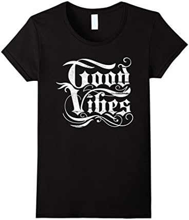 Womens Good Vibes Tshirt Men Women Shirt Tee Motivation Small Black