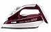 T-fal FV4446 Ultraglide Easycord Steam Iron Ceramic Scratch Resistant Non-Stick Soleplate with Auto-Off, 1700-Watt, Red