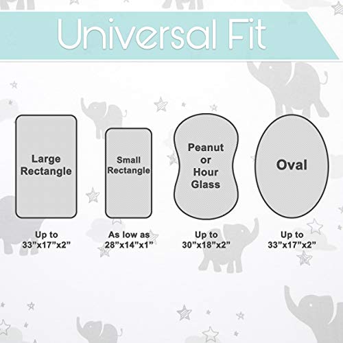 2 Bassinet+Sheets+Universal+Rectangle+Hourglass