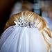 Faybox Silvery Wedding Hair Combs Accessory With Rhinestone Crystal Sprays Bridal Headpiece Or Prom