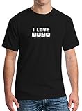 I LOVE BUYO Mens Womens Unisex Adult T-shirt Tee Clothing Medium