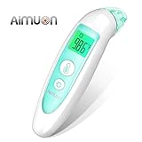 Thermometer for Fever, Aimuon Ear and Forehead Thermometer for Baby Kids and Adults 4 Modes Digital Infrared Thermometer Professional Certification