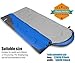viniper Sleeping Bag, Comfort Waterproof and Lightweight Envelope Sleeping Bag with Compression Sack Perfect for 4 Season Traveling, Camping, Hiking, Outdoor Fit Kid Women Men (Blue)