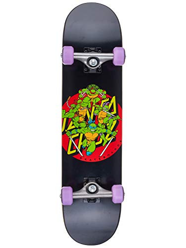 Santa Cruz TMNT Turtle Power Complete Skateboard,Black/Pink,