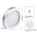 B-right Under Cabinet Lighting, 9 LED Puck Lights Hard Wired Lighting, 12V Plug in UL Adapter 1020lm Under Counter Lights with Enough Brightnes, Stick on Light Soft Warm White 3000K, Pack of 6