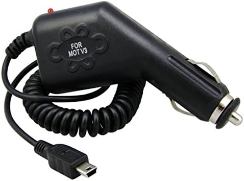 Micro USB Cable Car Charger Adapter for Cell Phones for Garmin Nuvi 205 255 260 370 GPS Black
