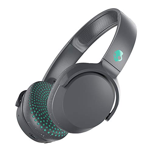 Skullcandy Riff Wireless On-Ear Headphones with Microphone, Bluetooth Wireless, Rapid Charge 10-Hour Battery Life, Foldable, Plush Ear Cushions with Durable Headband, Gray/Speckle/Miami