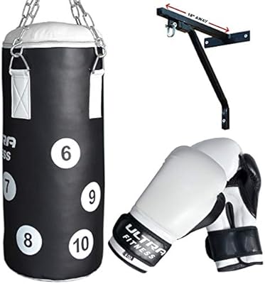 ULTRA FITNESS - Saco de Boxeo para niños con Guantes de 170 g ...