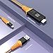 Ivendita 1900 Compatible with iPhone iPad to HDMI Adapter Cable, 1080P Digital AV HDMI Adaptor Connector Cord for iPhone X 8 7 6 Plus 5s 5, iPad, iPod to TV Projector Monitor (Orange A)