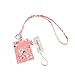 wonderful flower Id Case and Lanyard (015 Zip ID Peach)