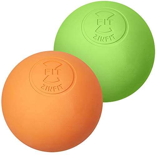 Premium Lacrosse Massage Balls Set by ZinFit Lacross Ball for