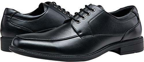 VEPOSE Men's Dress Shoes Formal Square Toe Lace up Oxfords(12,Black-b) - Thumbnail 6