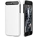 iSPECLE iPhone 8 Plus Case 5.5 inch iPhone 7 Plus Case Soft TPU Bumper Inner Layer Slim Solid PC Outer Cover Shockproof Anti-Scratch Cell Phone Case Cover for Apple iPhone 8 Plus / 7 Plus White