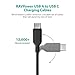 USB Type C Cable, RAVPower USB A to USB C Charger (3ft, 6ft), 2 Pack Fast Charging Cord Compatible Galaxy S9 S8 Plus Note 8, Google Pixel, LG V30 G6 G5, Nintendo Switch, OnePlus 5 3T and More (Black)