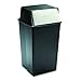 Safco Products 9895 Reflections By Safco Push Top Trash Can, 36-Gallon, Black