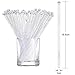 100 Pieces Swizzle Sticks Ball Head Stirrer Disposable Plastic Round Top Crystal Bar Swizzle Sticks Cocktail Coffee Drink Stirrers for Party Wedding Supplies