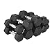 CAP Barbell 150 LB Hex Dumbbell Weight Set, Black, Large