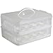 VonShef Snap and Stack Cupcake Storage Carrier 2 Tier - Store up to 24 Cupcakes or 2 Large Cakes