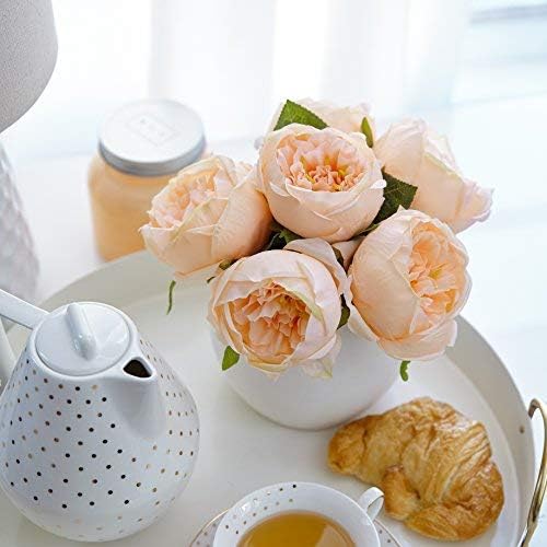Amazon Com Butterfly Craze Artificial Peony Silk Flower Bouquet