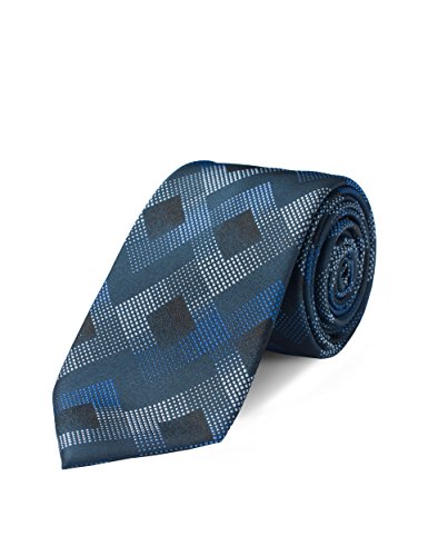 Origin Ties Mens Fashion Graphic Skinny Tie 3 Inch Navy 100% Silk Tie