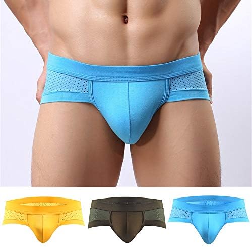 Lumumi Men Sexy Thong Underwear Sex, Mens Cotton Mesh Stretch Thong T-Back Sexy Underwear Jockstrap Soft Briefs