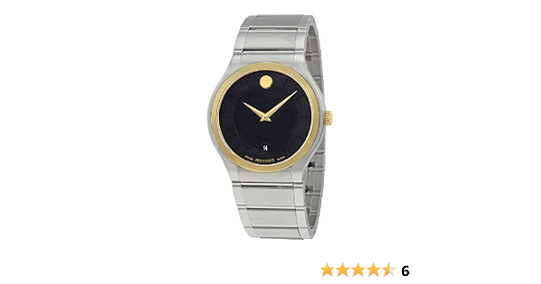 Movado Quadro Black Dial Men's Watch 