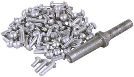 Van Amburg Solid Aluminum 3/16in. Drive Rivet Kit - 500 Box 3/8in. XF44-21002