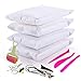 [3.5 Oz/Piece] 4 Block Soft Clay, White Ultra Light Air Dry Clay Set, DIY Slime Creative Craft Modeling Clay Kit, w/Tools and Accessories