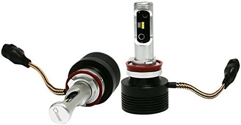 TIREUIS LED Headlight Bulbs Conversion Kit -High Beam Low Beam Adjustable-Beam Double Drive Smart Rapid Cooling -6 Pcs Philips ZES LED Chips-H8(H9 H11 H16 5202) 60W 9600lm 6000k White 3 Years Warranty