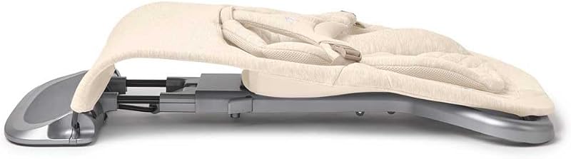Bouncer Evolve 3-en-1 d'Ergobaby, Transat ergonomique pour nouveau-nés de la naissance à la petite enfance, balancelle avec insert pour nouveau-né (2,5 kg - 13,2 kg) (Cream)