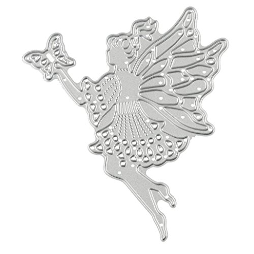 Anboo Pretty DIY Cutting Dies Metal Stencils Embossing Album Paper Card Scrapbooking Art Craft Gift (Fairy)