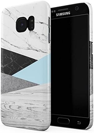 Grey Wood, Black &amp; White Marble, Concrete Blocks Hard Plastic Phone Case For Samsung Galaxy S6