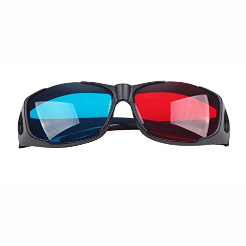SODIAL(R) Red-blue / Cyan Anaglyph Simple Style 3d Glasses 3d Movie Game-extra Upgrade Style (3Pcs With Different Style)