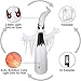 amzdeal Halloween Inflatable Ghost 8Ft Upgraded HalloweenTerrible White Ghost with Lighted Real Flames and Eyes Indoor Outdoor Yard Lawn Party Decoration Includes 5 Stakes and 3 Tethers