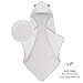 Natemia Baby Hooded Towel - Premium Ultra Soft Baby Bath Towel with Animal Design - Rayon from Bamboo Hooded Baby Towels for Newborn to Toddler - Made in Turkey - Perfect Baby Gifts - Grey Bear