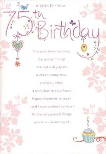 Amazon.com: 75th Birthday, Birthday Greetings Cards: Home &amp; Kitchen