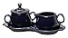 Fiesta Covered Creamer and Sugar Set with Tray, Cobalt
