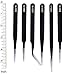 Generic ESD Precision Anti-static Tweezers Stainless Steel Tweezers With a Bag for Electronics Jewelry-making Repairing 6pcs