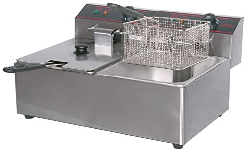 Click Here to See More Images Commercial S/S Deep Fryer Dual 2500 Watt