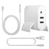 Suitable for MacBook Pro Charger, WEGWANG Power Adapter Replacement for Apple MacBook Pro 11/13/15/17 inch, with No Spark and No Overcharging Technology Design with 2 USB Port(85W MagSafe 1 L-tip)