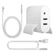 MacBook Pro Charger Upgraded Version, WEGWANG Power Adapter Replacement for Apple MacBook Pro 13/15/17 inch, with No Spark and No Overcharging Technology Design with 2 USB Port(85W MagSafe 1 L-tip)