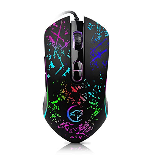 Finedayqi ❤ G819 Mechanical Gaming Mouse Color Backlit USB Wired Optical Mouse for Laptop