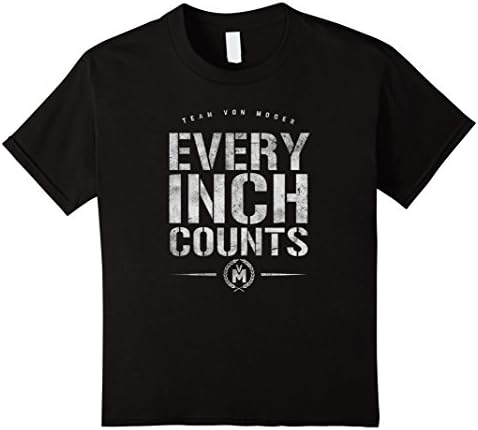 unisex-child Every Inch Counts Black Shirt - Team Von Moger 4 Black