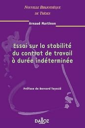 Essai sur la stabilité du contrat de travail à durée indéterminée