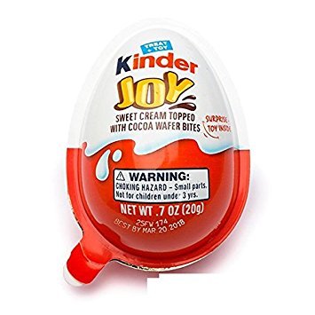 Kinder Joy Chocolate Eggs with Surprise Toy Inside: 15-Piece Box