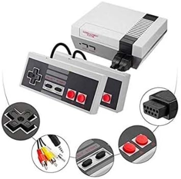 2020 Upgraded - Retro Classic mini video game console - 620 built-in retro classic games - AV output, 8-bit and TWO control handles. Bring back childhood memories - Re-live the fun times
