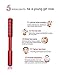 NGlare Face Massager Beauty Roller Wand Derma Facial Skin Care Uplift Tool - Young and Smooth Skin - Germanium Face-lift - Best for Men and Women- Red