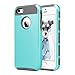 iPhone 5S Case, iPhone SE Case, Hinpia [Seaplays] Dual Layer Slim Bumper Cover Rugged Hybrid Shock-Absorption and Anti-Scratch Protective Case for Apple iPhone 5 5S SE (Mint/Gray)