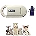 Manruta Pet ID Microchip Scanner and Reader Portable for Dogs and Cats ,134.2khz FDX-B ISO 11784/11785 with Microchip Collar Tag Gift
