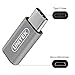 [Type C Adapter - 1 Pack] UNITEK Aluminum USB-C to Micro USB Adapter Type C Male to USB Micro B Female, Charge and Data Sync Converter Cable Connector for Nexus 5X, 6P, OnePlus 2, Lumia 950 XL